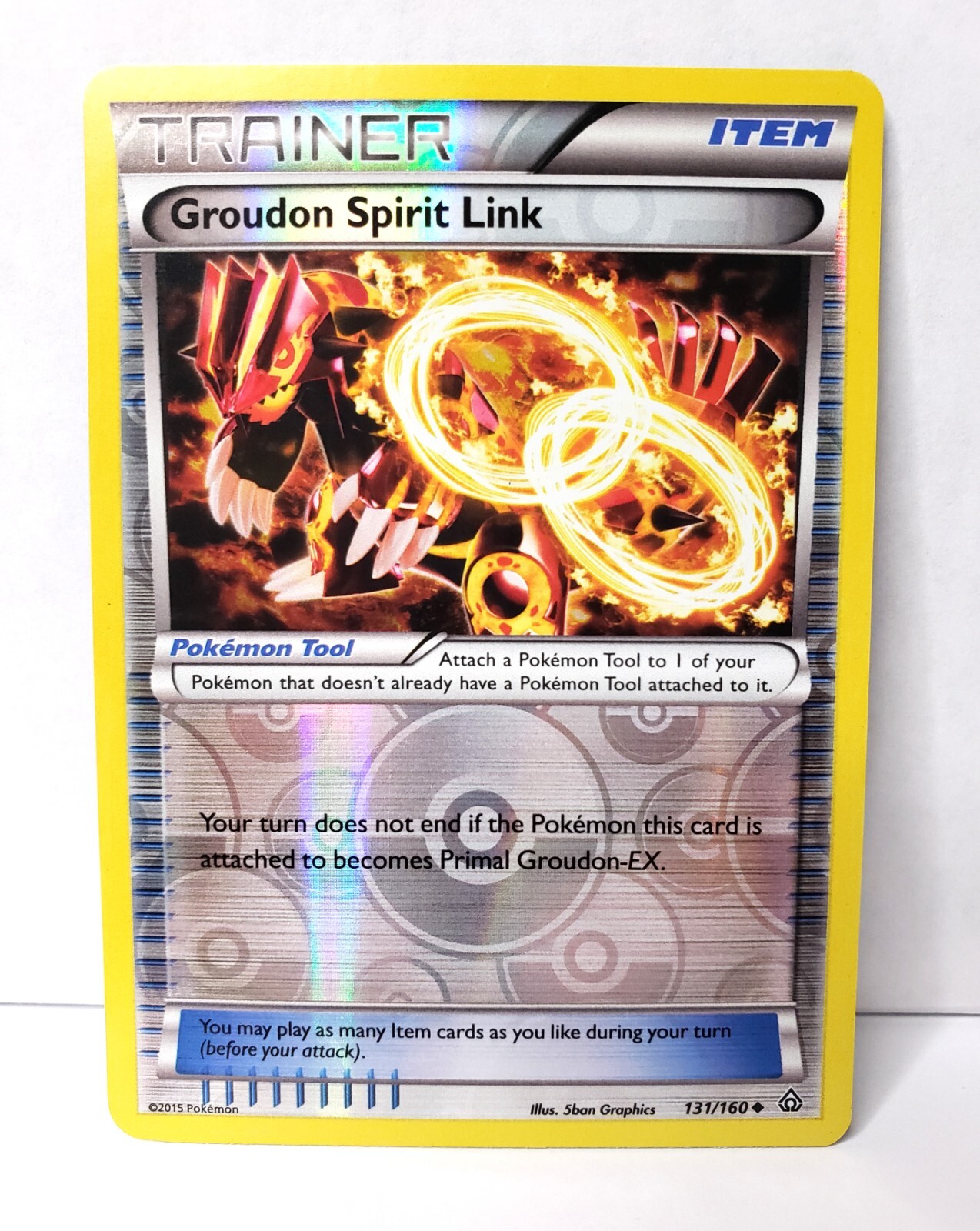 Pokémon TCG - GROUDON SPIRIT LINK #131 - Reverse Holo - Primal Clash 2015 -LP/NM