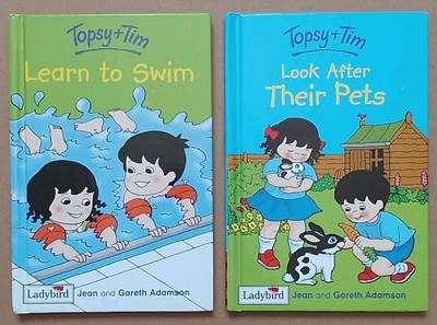 Topsy and Tim: Learn to Swim/Look After Their Pets by Jean and Gareth Adamson.