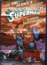 SUPERMAN 32 Promo Poster, 22 x 34, 2014, DC Unused more in our store 536
