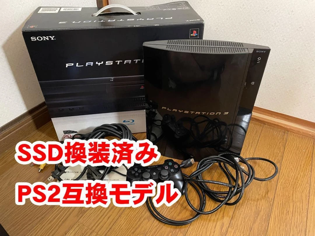 SONY PlayStation3 PS3 20GB CECHB00 NTSC-J Console Controller Software×3 Set JP