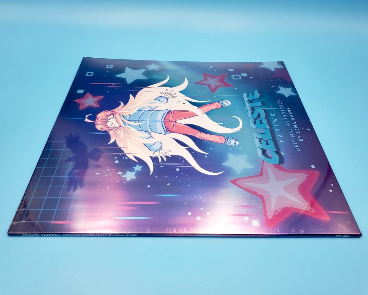 Celeste Farewell Vinyl Soundtrack Colored Pink Blue Variant Record