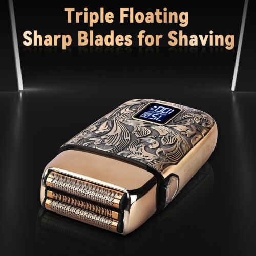 Men's Close Shaving Electric Razor with Titanium Blades & Gifts for Him - Picture 4 of 8