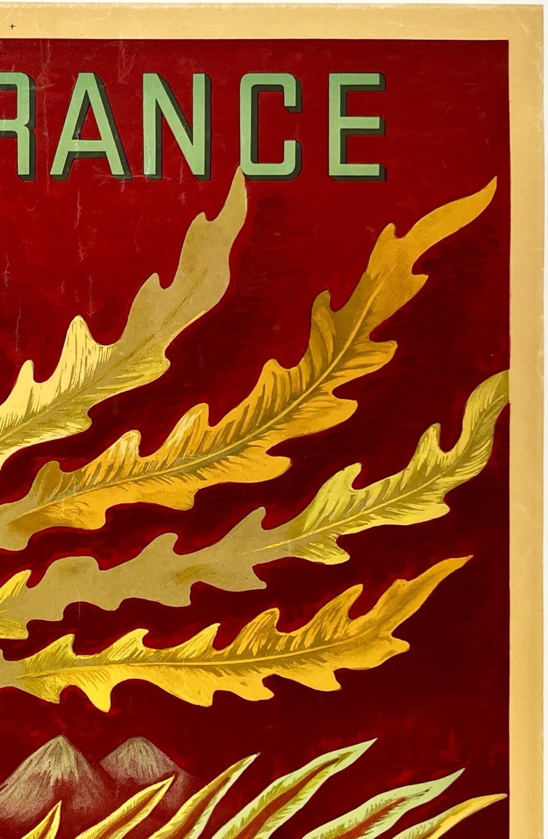 Original Vintage Poster AIR FRANCE NEAR EAST FAR EAST