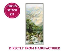 RIOLIS Counted Cross Stitch Kit 1543 Mountain River- River & Mountains- Nature