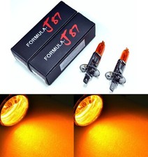 Halogen H1 55w Orange Amber Two Bulbs Fog Light Replacement Lamp Plug Play Stock