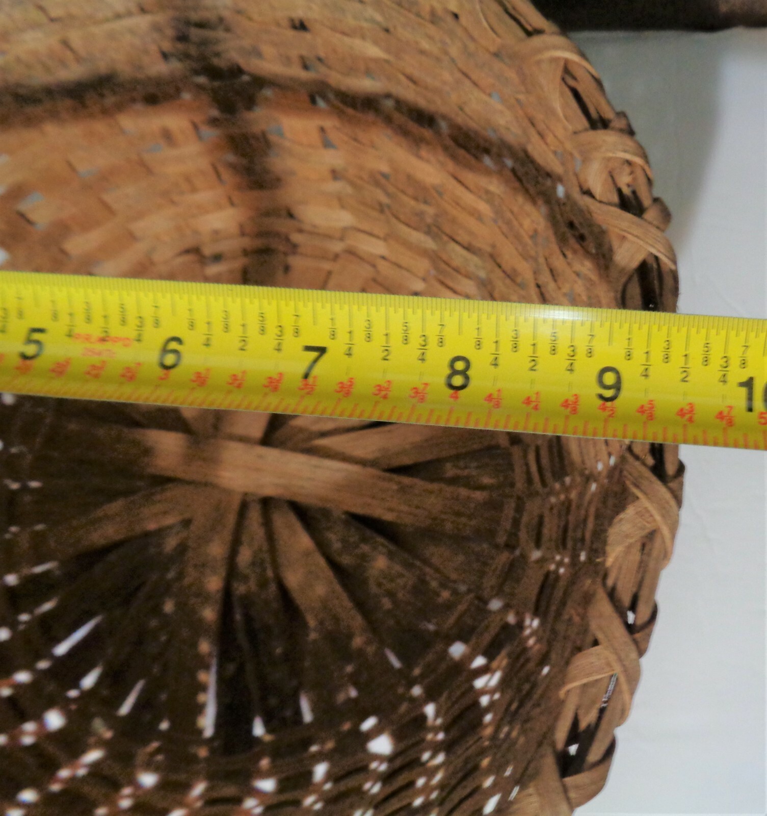 Vtg Basket Weave Egg Gathering Basket 9.5 x 10 3/4 in eBay