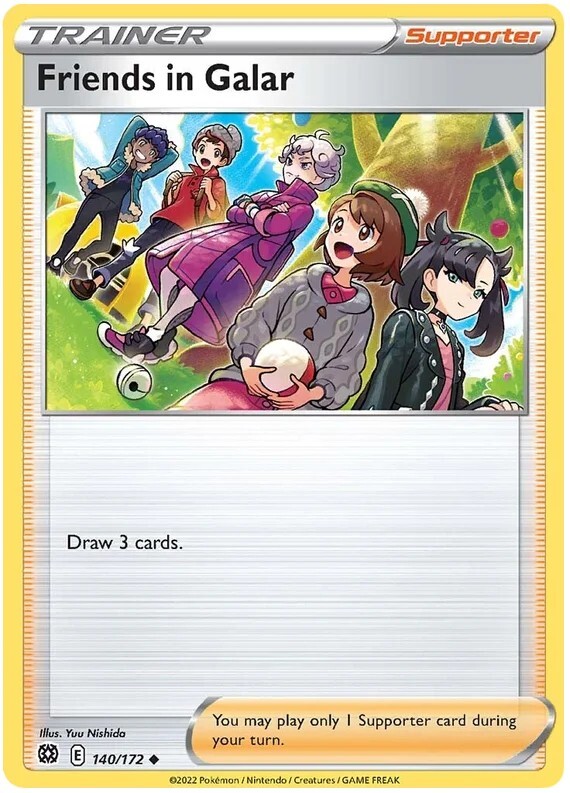 Friends in Galar Pokemon TCG Trainer Card 140/172