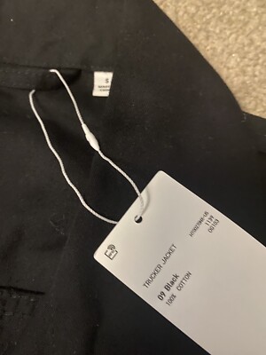 UNIQLO U Cotton Trucker Denim Jacket Black Size Small Mens