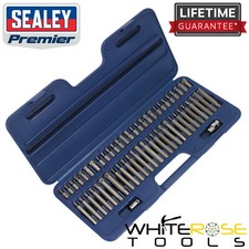 Image of Sealey Socket Bit Set Ribe Spline Hex Security Trx-Star 30mm 75mm Premier