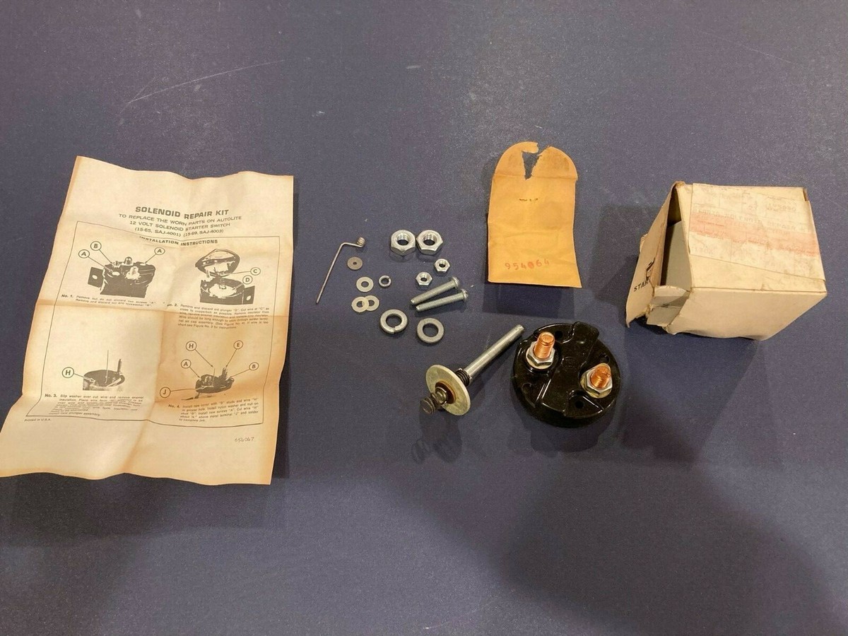 のの Motorcycle starter solenoid rebuild kit 195040 15-65 SAJ-4001 15