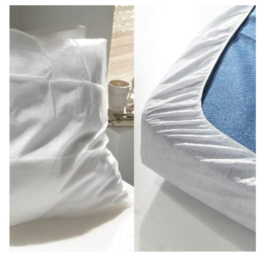 Draps jetables 90x200 pour éviter le lavage de housse de matelas et taie d'oreiller x50