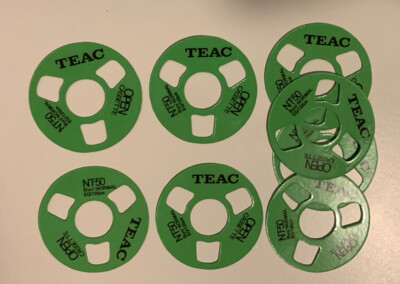 2x Reel To Reel Cassette Tape Ghettoblaster Boombox Selfmade (8 Reels) Teac
