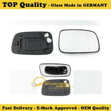 Fits Toyota Corolla Verso 2004 to 2008 RHS, Wing Mirror Glass WIDE ANGLE Heated 