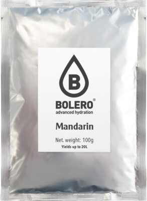 (74,90 /kg) Bolero Drinks 100g Beutel Mandarine Getränkepulver zuckerfrei