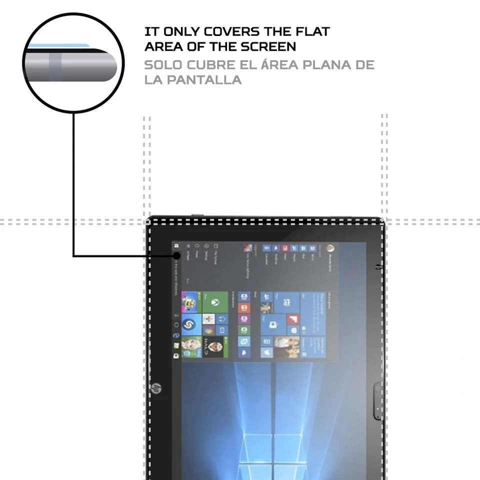 ANTISHOCK Protector Pantalla para Tablet HP Elite x2 1012 G1 Foto 4 de 4