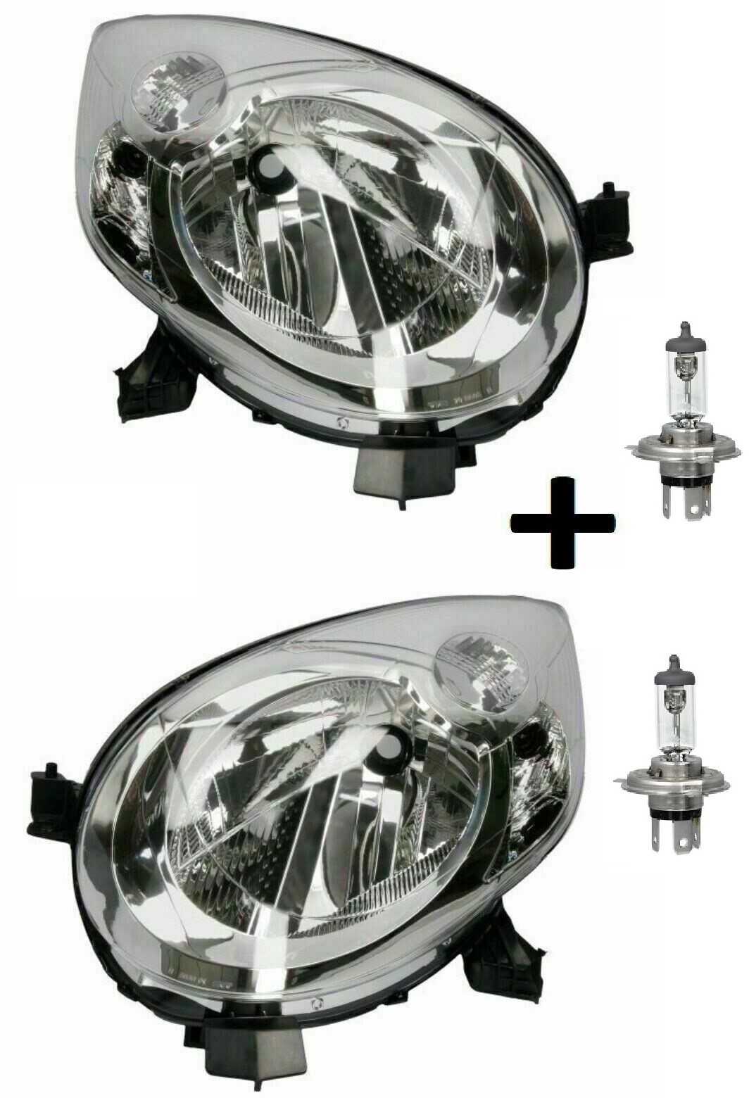 Phare avant Citroën C1 2005-2014 optique électrique H4 côté droit