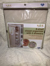 delta children 6 shelf storage with 2 drawers