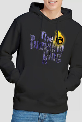 The Nightmare Before Christmas The Pumpkin King Text Herren Hoodie S-2XL schwarz