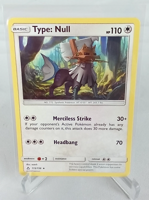 Type: Null - 115/156 - Rare - Sun & Moon: Ultra Prism Type: Null - 115/156 - Rare - Sun & Moon: Ultra Prism