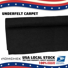 2M x 1M Black Thick 3mm Subwoofer Speaker Felt Fabric Carpet Craft Auto Liner