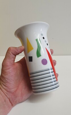  KATO KOGEI DANSAB FUJIMORI POSTMODERN MEMPHIS VASE MID CENTURY MODERN RETRO