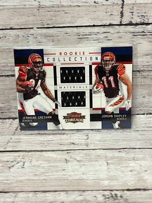2010 Threads Rookie Collection Materials #3 Jermaine Gresham Jordan Shipley