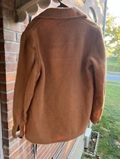 VINTAGE Hudson Bay Blanket Coat yellow