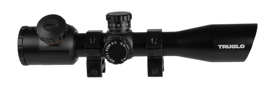 Mira para rifle TRUGLO Tru-Brite Xtreme 4x32 mm iluminada Mil-Dot con anillos (TG8... Foto 2 de 3