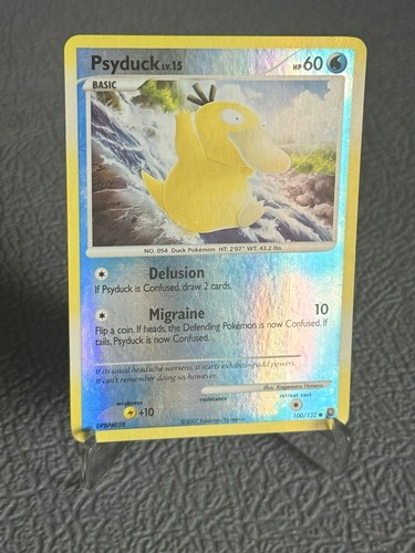 Psyduck 100/132 2007 Diamond & Pearl Secret Wonders Reverse Holo Pokemon TCG LP+