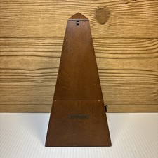 Seth Thomas de Maelzel Metronome Wood Pyramid Tempo Music Beat Works