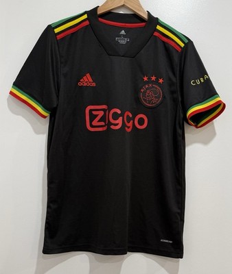 Adidas Soccer Jersey Men's L Ajax Amsterdam Bob Marley Third Black