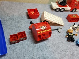 Lego Duplo Town Fire Set 6168 Fire Station & 5682 Fire Truck, PARTS, AS-IS