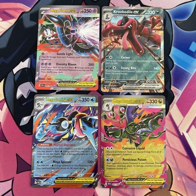 Pokemon TCG | Englisch EX Half Art Mega Evolution Chaos Rising X4 Karten Konvolut 