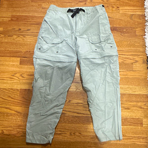 REI Women's Nylon Cargo Hiking Pants Drawstring Waist Green Size M