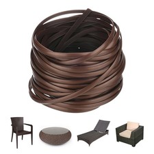 1-Pack Wicker Repair Kit, 5mm x 33ft/10m Plastic Flat Rattan Supplies for Pat...
