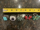 Elastic Band Fashion Rings Set Of 5 PreOwned FUN FUN FUN — photo 3