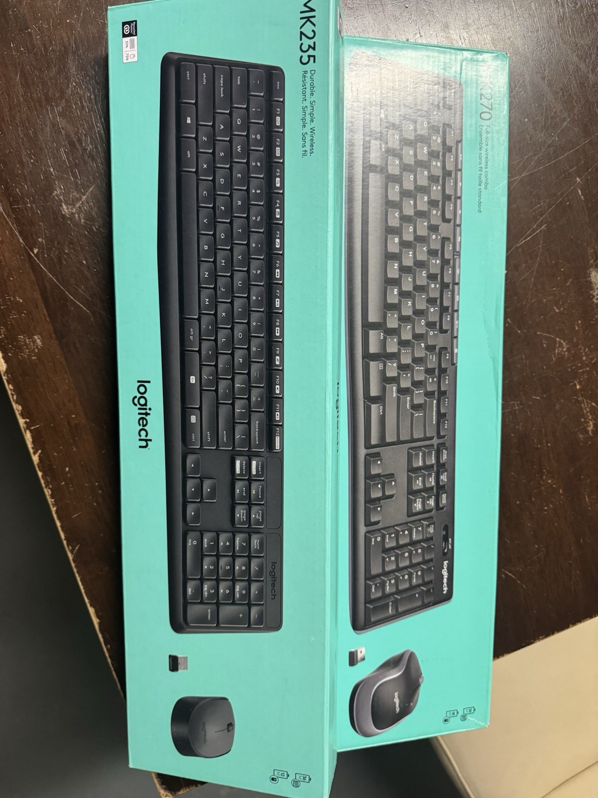 Logitech MK235 MK270 Wireless Keyboard Mouse Bundle Plug & P