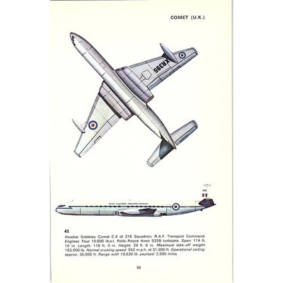Hawker Comet C4 Lockheed Jetstar 1966 Patrol & Transport Aircraft Print SE1-5
