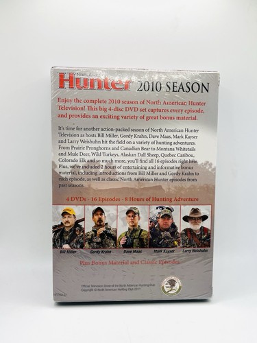 North American Hunter 2010 Season DVD Set Sealed 4 Disc TV Show NAHC Hunting New - Picture 4 of 7