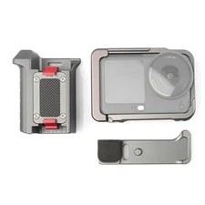 For DJI Action 6 Camera Grip Holder Metal Cage Handle Grip with Cold Shoe Mount