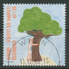 &Ouml;sterreich 2013 Umweltschutz Baum 3080 gestempelt