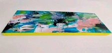Picture 90x30x3 Abstract PAINTING Art Acrylic Unique Art Sea Hand Painted Modern Blue