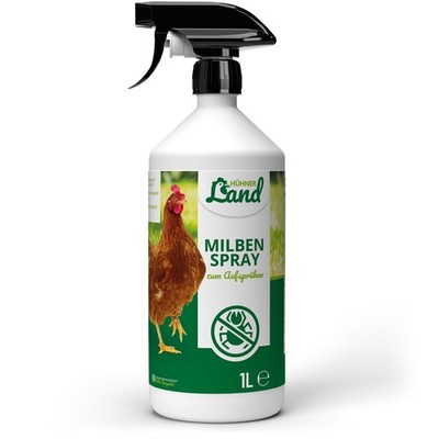 HÜHNER Land Milben Spray für Hühner 1L   Gegen Milben & Parasiten, Milbenspray