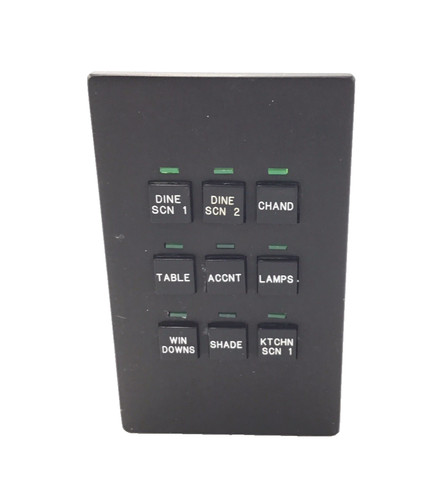 LiteTouch/Savant 9-Button Data Input Keypad (Black)