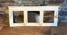 Vintage Shabby Chic Wall Rack with Mirror and Hooks Wall Mounted 69cm Long