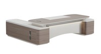 Eckschreibtisch BüRo MöBel Tisch Chef Modern Holz Arbeitszimmer