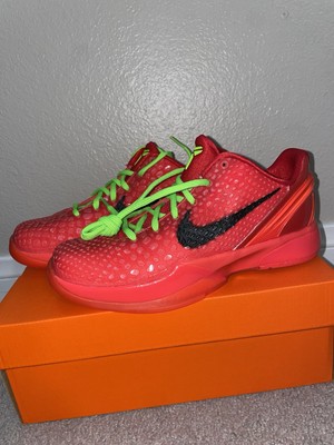 2023 Nike Kobe VI 6 GS Reverse Grinch Sz 5.5Y WMNS 7 FV9676 600 NIB 