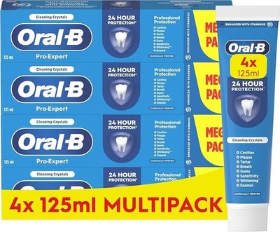 4 x Oral-B Pro-Expert Professional Protection Zahnpasta je 125ml