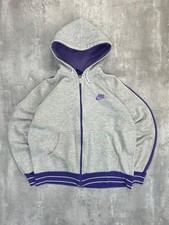 Vintage 80s/90s Nike Embroidered Mini Swoosh Tracksuit Hooded Sweatshirt Large