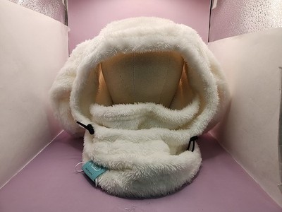 NEW Nobaday Fluffy Face Mask With Ears-Bright White Size Medium US